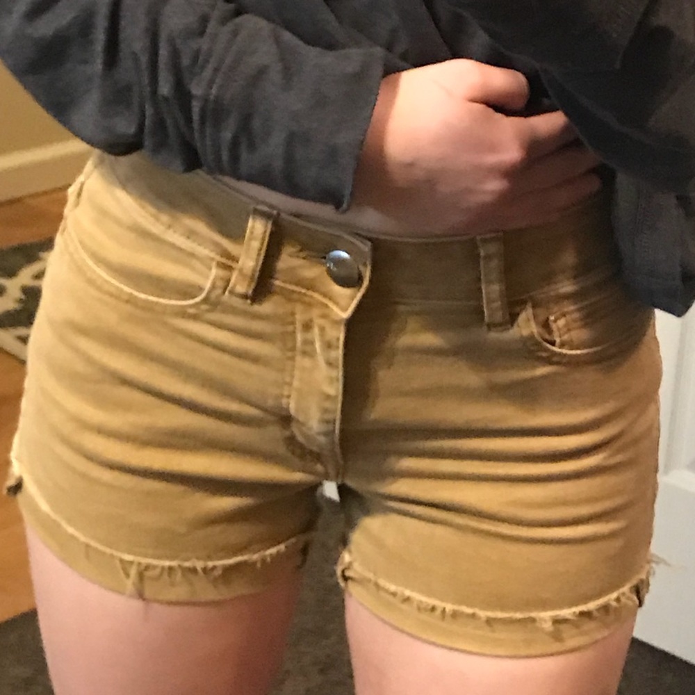 Yellow / Mustard American Eagle Shorts